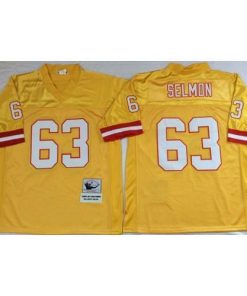 Mitchell And Ness Tampa Bay Buccaneers #63 Lee Roy Selmon Gold Throwback Stitched NFL Jersey