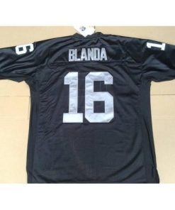 Mitchell and Ness Las Vegas Raiders #16 George Blanda Black Stitched Throwback NFL Jersey