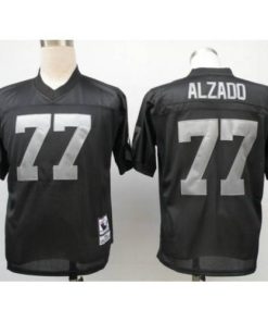 Mitchell and Ness Las Vegas Raiders #77 Lyle Alzado Black Stitched Throwback NFL Jersey