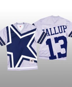 NFL Dallas Cowboys #13 Michael Gallup White Mitchell & Nell Big Face Fashion Limited NFL Jersey