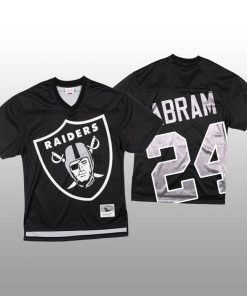 NFL Las Vegas Raiders #24 Johnathan Abram Black Mitchell & Nell Big Face Fashion Limited NFL Jersey