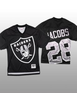 NFL Las Vegas Raiders #28 Josh Jacobs Black Mitchell & Nell Big Face Fashion Limited NFL Jersey