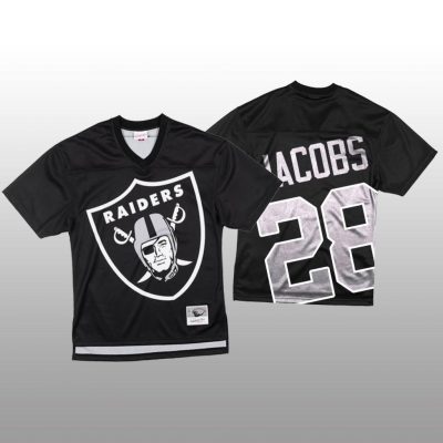 NFL Las Vegas Raiders #28 Josh Jacobs Black Mitchell & Nell Big Face Fashion Limited NFL Jersey