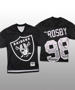 NFL Las Vegas Raiders #98 Maxx Crosby Black Mitchell & Nell Big Face Fashion Limited NFL Jersey