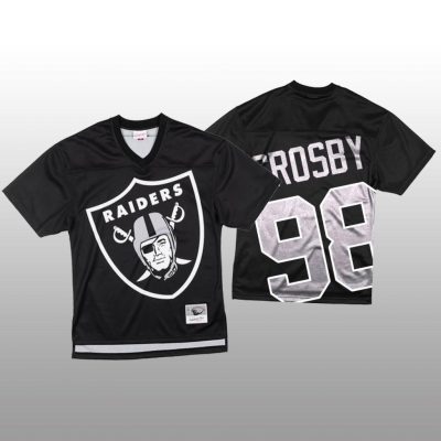NFL Las Vegas Raiders #98 Maxx Crosby Black Mitchell & Nell Big Face Fashion Limited NFL Jersey