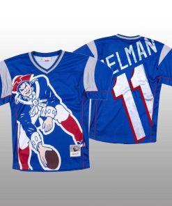 NFL New England Patriots #11 Julian Edelman Blue Mitchell & Nell Big Face Fashion Limited NFL Jersey