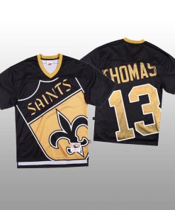 NFL New Orleans Saints #13 Michael Thomas Black Mitchell & Nell Big Face Fashion Limited NFL Jersey