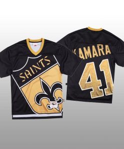 NFL New Orleans Saints #41 Alvin Kamara Black Mitchell & Nell Big Face Fashion Limited NFL Jersey