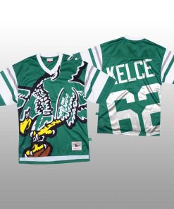 NFL Philadelphia Eagles #62 Jason Kelce Green Mitchell & Nell Big Face Fashion Limited NFL Jersey