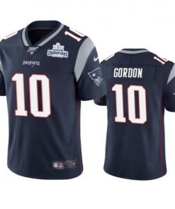 New England Patriots #10 Josh Gordon Navy Super Bowl LIII Champions Vapor Limited NFL Jersey