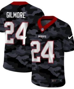 New England Patriots #24 Stephon Gilmore Nike 2020 Black CAMO Vapor Untouchable Limited Stitched NFL Jersey