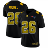 New England Patriots #26 Sony Michel Black Nike Golden Sequin Vapor Limited NFL Jersey