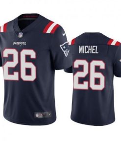 New England Patriots #26 Sony Michel Nike Navy 2020 Vapor Limited Jersey