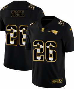 New England Patriots #26 Sony Michel Nike Carbon Black Vapor Cristo Redentor Limited NFL Jersey
