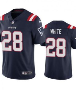 New England Patriots #28 James White Nike Navy 2020 Vapor Limited Jersey