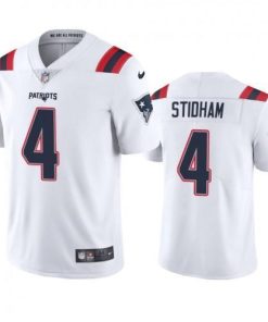 New England Patriots #4 Jarrett Stidham Nike White 2020 Vapor Limited Jersey