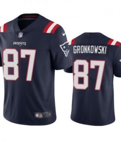 New England Patriots #87 Rob Gronkowski Nike Navy 2020 Vapor Limited Jersey