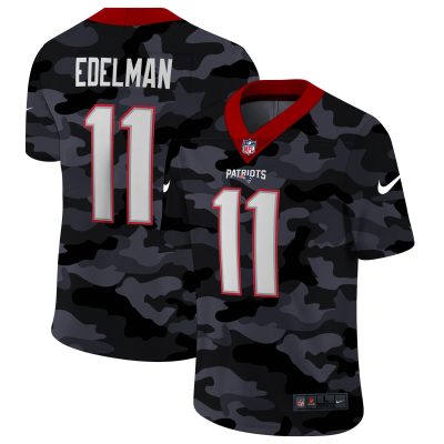 New England Patriots #11 Julian Edelman Nike 2020 Black CAMO Vapor Untouchable Limited Stitched NFL Jersey