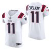 New England Patriots #11 Julian Edelman Nike White Team Color Stitched NFL 2020 Vapor Untouchable Elite Jersey