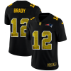New England Patriots #12 Tom Brady Black Nike Golden Sequin Vapor Limited NFL Jersey