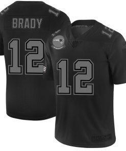 New England Patriots #12 Tom Brady Nike Black 2019 Salute To Service Limited Stitched NFL Jersey