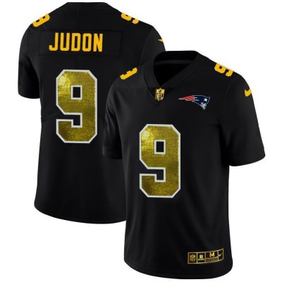 New England Patriots #9 Matt Judon Black Nike Golden Sequin Vapor Limited NFL Jersey