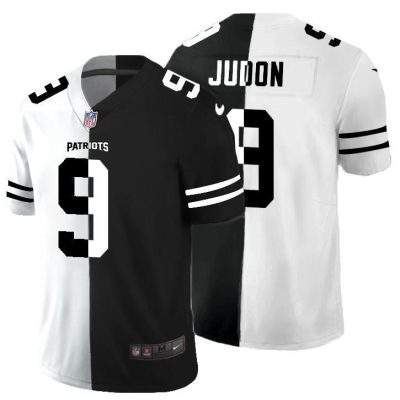 New England Patriots #9 Matt Judon Black V White Peace Split Nike Vapor Untouchable Limited NFL Jersey