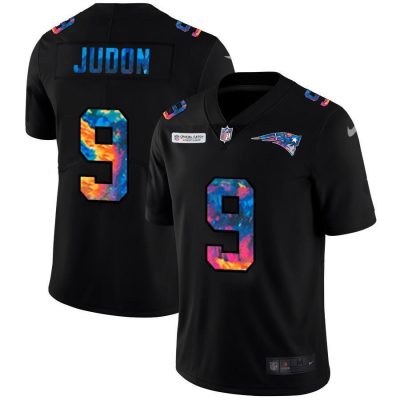 New England Patriots #9 Matt Judon Nike Multi-Color Black 2020 NFL Crucial Catch Vapor Untouchable Limited Jersey