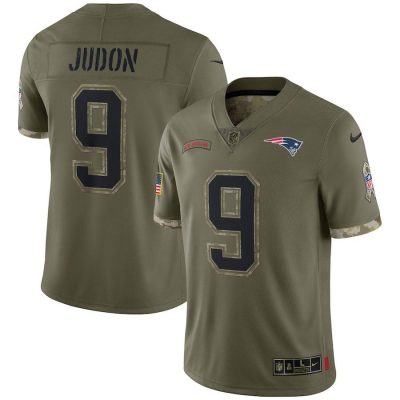 New England Patriots #9 Matthew Judon Nike 2022 Salute To Service Limited Jersey - Olive
