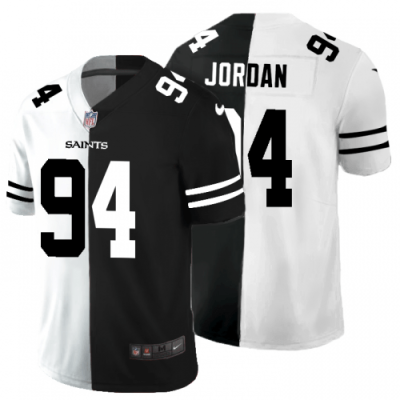 New Orleans New Orleans Saints #94 Cameron Jordan Black V White Peace Split Nike Vapor Untouchable Limited NFL Jersey