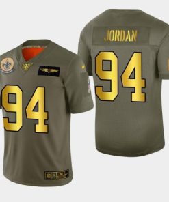 New Orleans New Orleans Saints #94 Cameron Jordan Nike Olive Gold 2019 Salute to Service Limited NFL 100 Jersey
