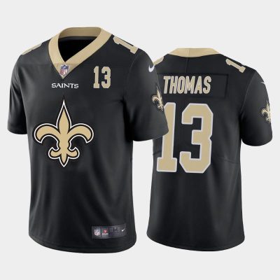 New Orleans Saints #13 Michael Thomas Black Nike Big Team Logo Player Vapor Limited NFL Jersey