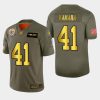 New Orleans Saints #41 Alvin Kamara Nike Olive Gold 2019 Salute To Service Limited NFL 100 Jersey