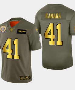 New Orleans Saints #41 Alvin Kamara Nike Olive Gold 2019 Salute To Service Limited NFL 100 Jersey
