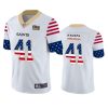 New Orleans Saints #41 Alvin Kamara White Nike Team Logo USA Flag Vapor Untouchable Limited NFL Jersey