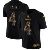 New Orleans Saints #4 Derek Carr Black Nike Flocked Lightning Vapor Limited NFL Jersey