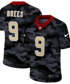 New Orleans Saints #9 Drew Brees Nike 2020 Black CAMO Vapor Untouchable Limited Stitched NFL Jersey