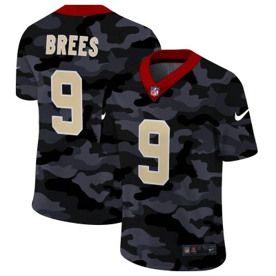 New Orleans Saints #9 Drew Brees Nike 2020 Black CAMO Vapor Untouchable Limited Stitched NFL Jersey