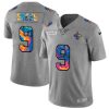 New Orleans Saints #9 Drew Brees Nike Multi-Color 2020 NFL Crucial Catch NFL Jersey Greyheather