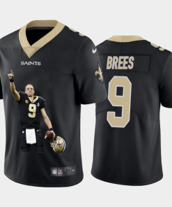 New Orleans Saints #9 Drew Brees Nike Player Signature Moves Vapor Limited NFL Jersey Black