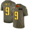 New Orleans Saints #9 Drew Brees NFL Nike Olive Gold 2019 Salute To Service Limited Jersey