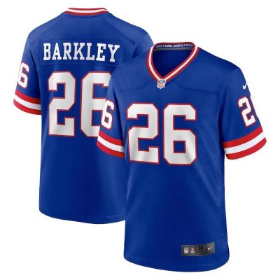 New York Giants #26 Saquon Barkley Royal Nike Men's Classic Retired Player Game Jersey