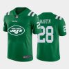 New York Jets #28 Curtis Martin Green Nike Big Team Logo Vapor Limited NFL Jersey