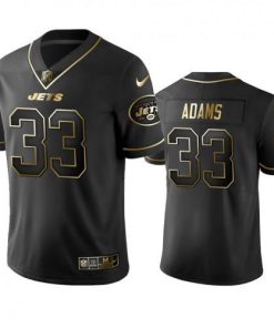 New York Jets #33 Jamal Adams Stitched NFL Vapor Untouchable Limited Black Golden Jersey