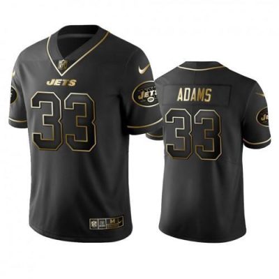 New York Jets #33 Jamal Adams Stitched NFL Vapor Untouchable Limited Black Golden Jersey