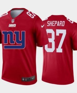 New York New York Giants #87 Sterling Shepard Red Men's Nike Big Team Logo Vapor Limited NFL Jersey Men's
