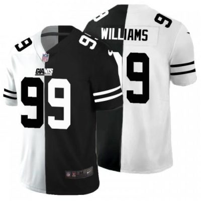 New York New York Giants #99 Leonard Williams Men's Black V White Peace Split Nike Vapor Untouchable Limited NFL Jersey Men's