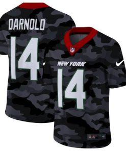 New York New York Jets #14 Sam Darnold Nike 2020 Black CAMO Vapor Untouchable Limited Stitched NFL Jersey