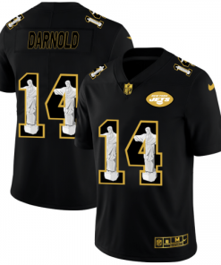 New York New York Jets #14 Sam Darnold Nike Carbon Black Vapor Cristo Redentor Limited NFL Jersey