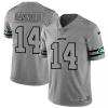 New York New York Jets #14 Sam Darnold Nike Gray Gridiron II Vapor Untouchable Limited NFL Jersey